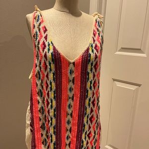 Anthropologie DOLAN EMBROIDERED V-NECK TANK